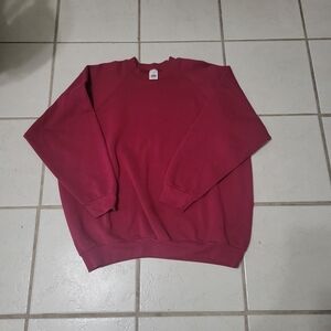 Fruit of the Loom Men's Maroon Crewneck Sweater